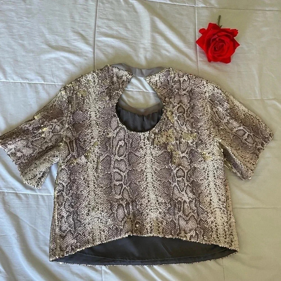 Ramy Brook snake sequin top - Picture 8 of 11